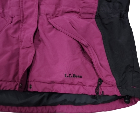 LL Bean Womens Hooded Winter Jacket Thinsulate Lite Loft Insulation MediumPurple - Picture 5 of 16